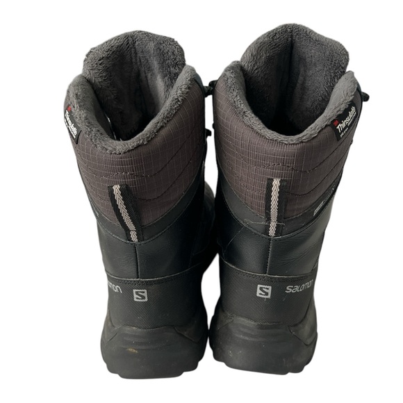 Salomon Men's Black Winter Boots #145464 Black Hiking Shoes Boots US 12 - Picture 2 of 8